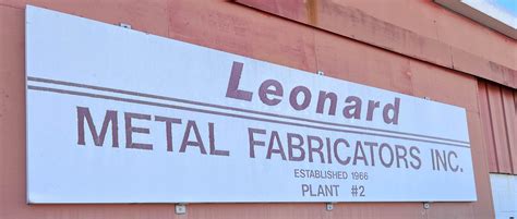 leonard metal fabricators|sheet metal fabricators near me.